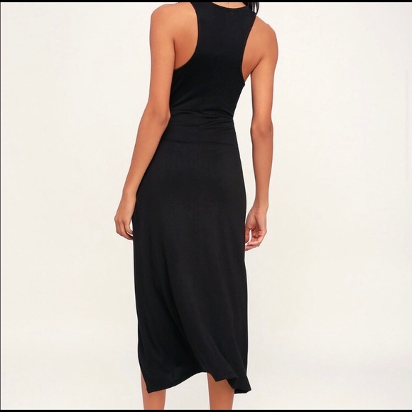 Lulus Liz Black Twist-Front High-Low Dress - Picture 7 of 10